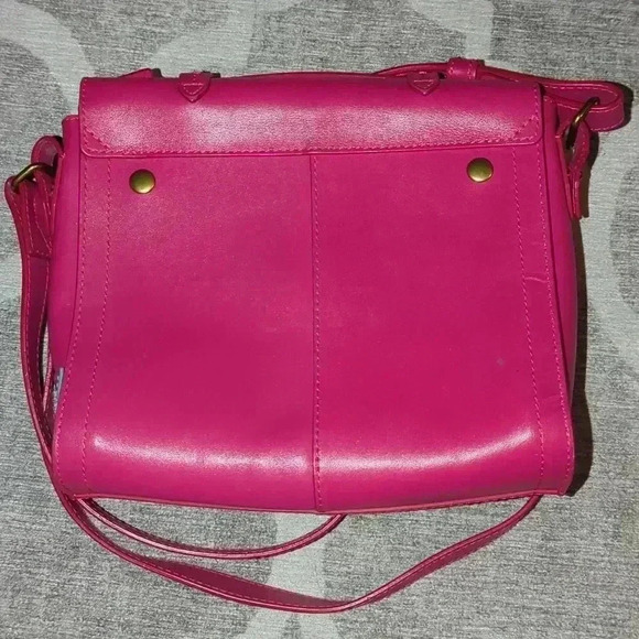 Pink Leather Crossbody Bag IIIBeCa by Joy Gryson - Picture 3 of 9